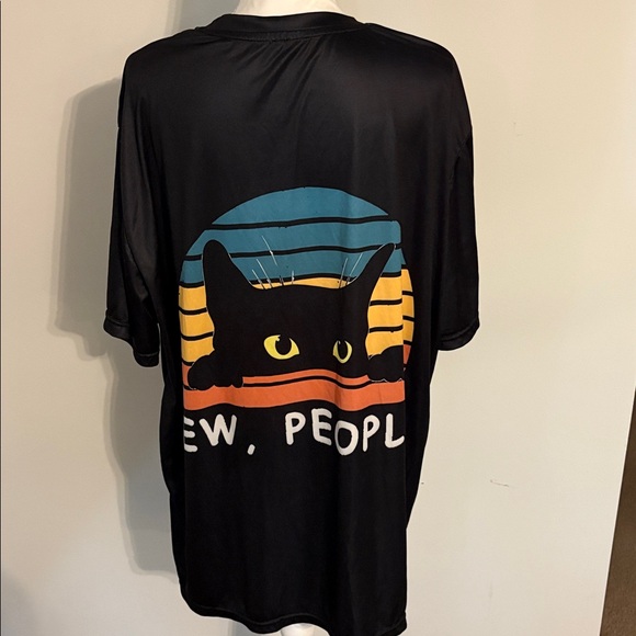 Ew, People Cat Graphic T-Shirt | Funny Sarcastic Tee | Size 3XL - Picture 4 of 5